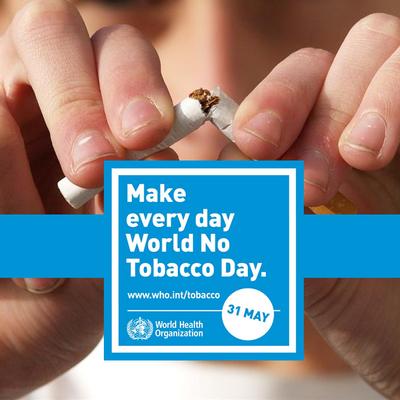 31 maggio: Giornata Mondiale senza Tabacco