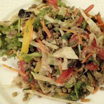 Insalata greca di lenticchie