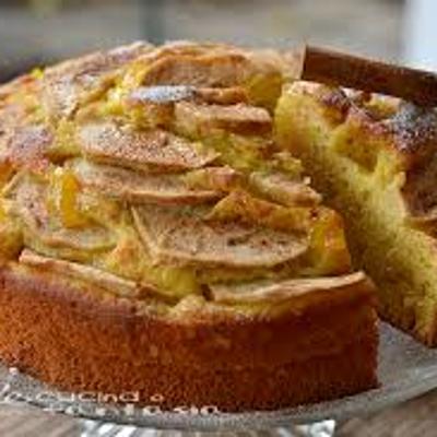 Torta di mele con ricotta