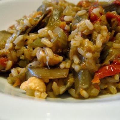 Risotto ai carciofi e pomodorini secchi